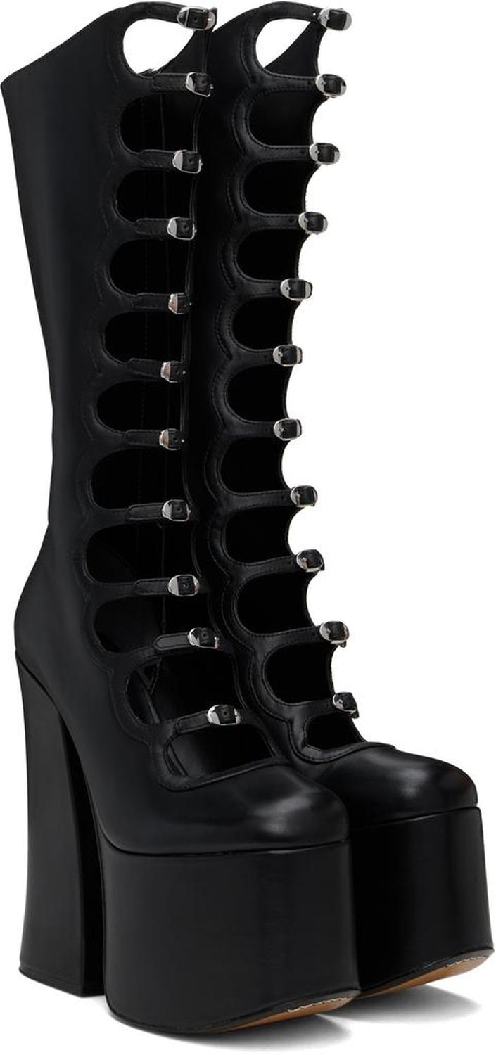 Black 'The Kiki Knee-High' Tall Boots