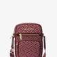 Jet Set Medium Metallic Logo Jacquard Crossbody Bag