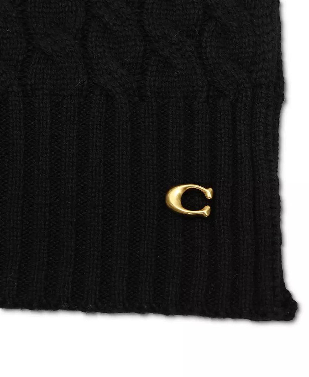 Soft Rib Cable Knit Scarf