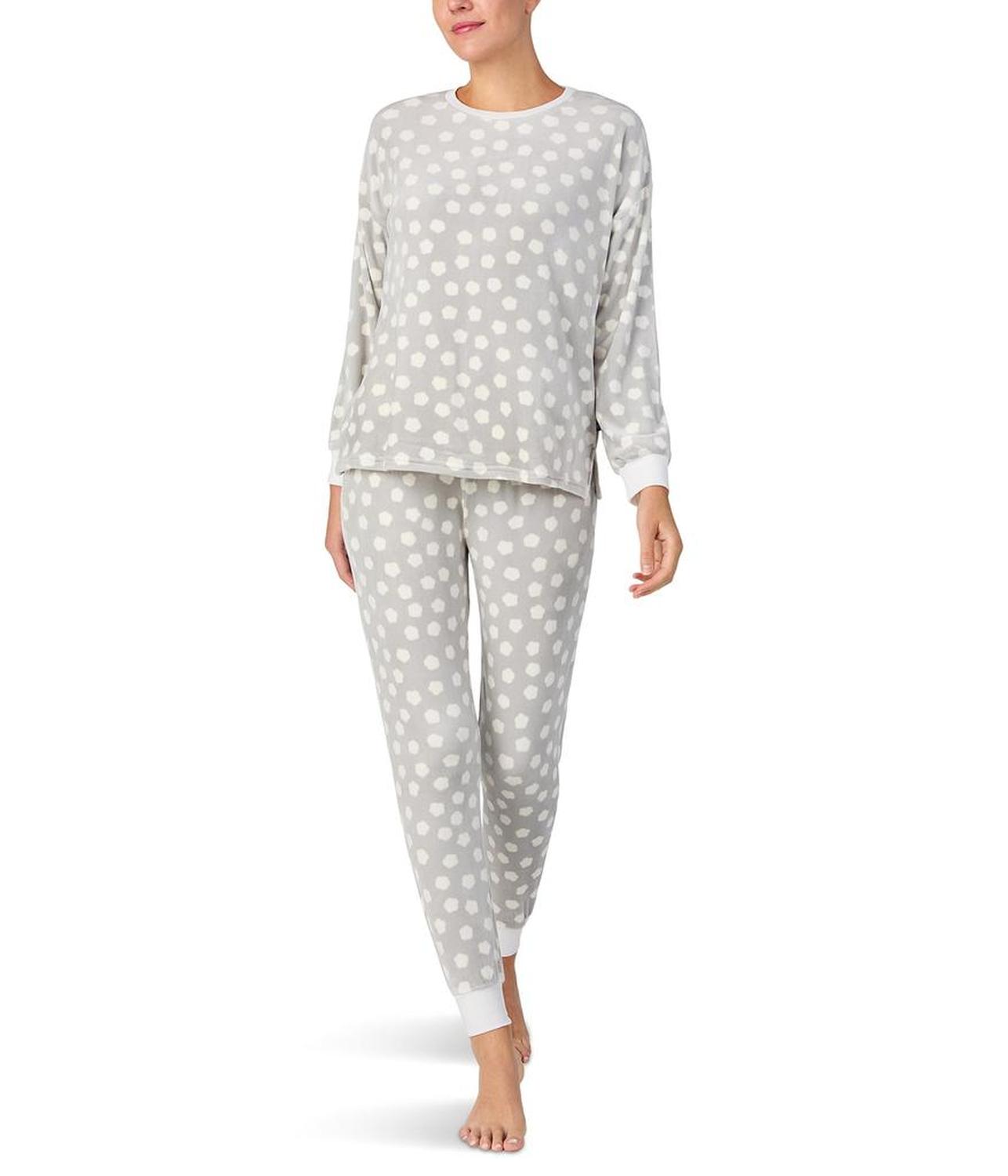 Stretch Velour Long Sleeve Jogger Set