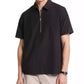 Men's Relaxed Fit Short Sleeve Crinkle Popover Shirt
