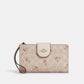 Phone Wallet In Signature Canvas With Floral Print