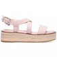 MICHAEL Lynn Leather Buckled Espadrille Sandals