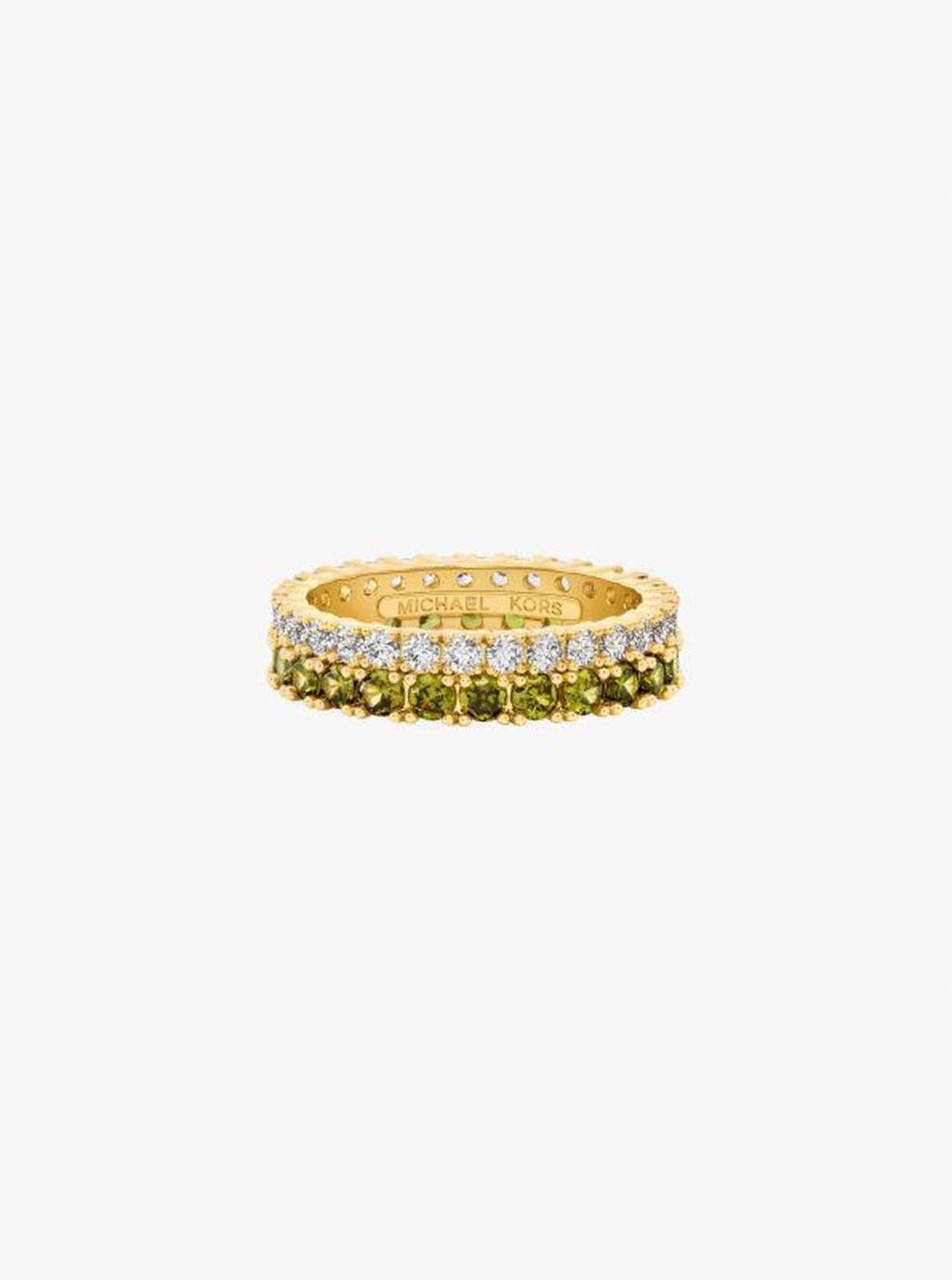 Two-Tone Double Pavé Ring