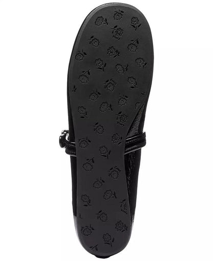 Women's Sculpted C Crinkle Patent Leather Soft Mary Jane Flats