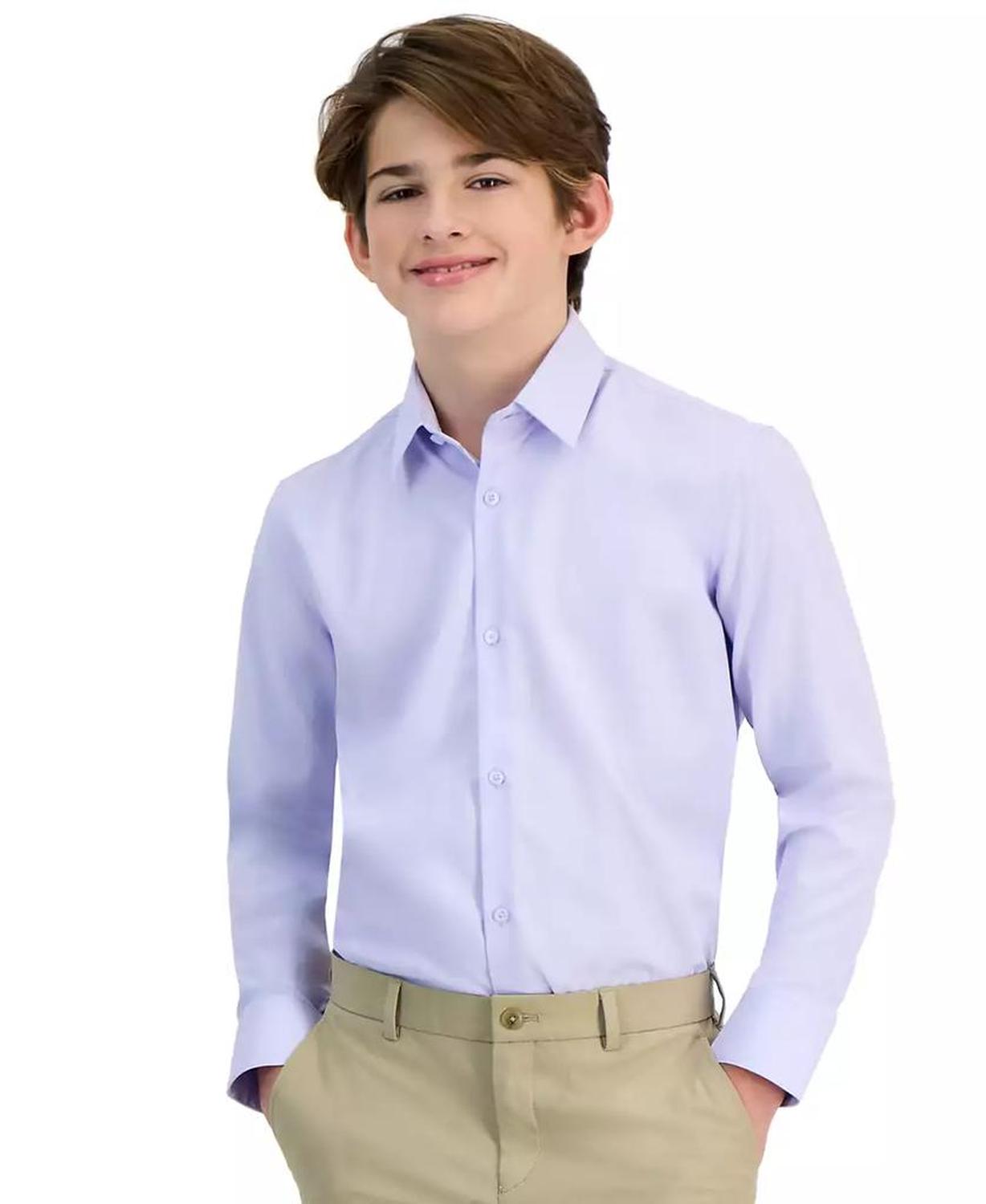 Big Boys Solid Button-Up Shirt