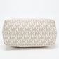 Michael Michael Brown/offSignature Coated Canvas Large Jet Set Travel Tote