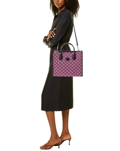 Gucci Small GG Canvas & Leather Tote