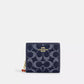 Snap Wallet In Signature Denim