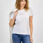 Women's Cotton Embellished Logo T-Shirt