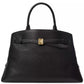 Deco Pebbled Leather Extra Large Satchel