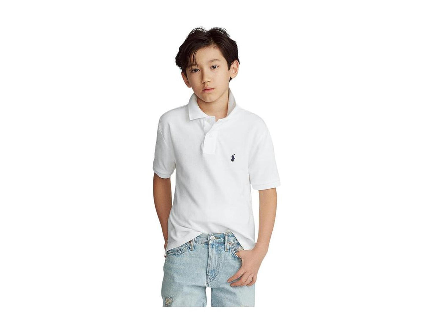 Cotton Mesh Polo Shirt (Big Kids)
