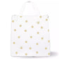 Lunch Bag - White with Gold Polka Dots