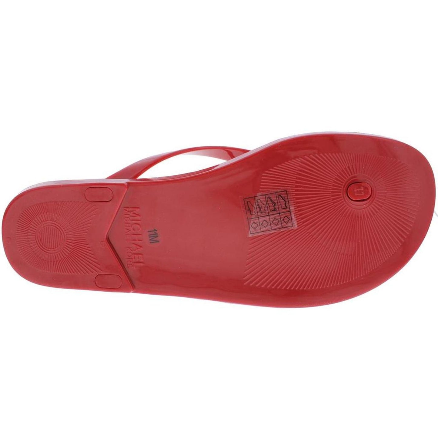Jet Set Jelly Womens Striped Logo Flip-Flops