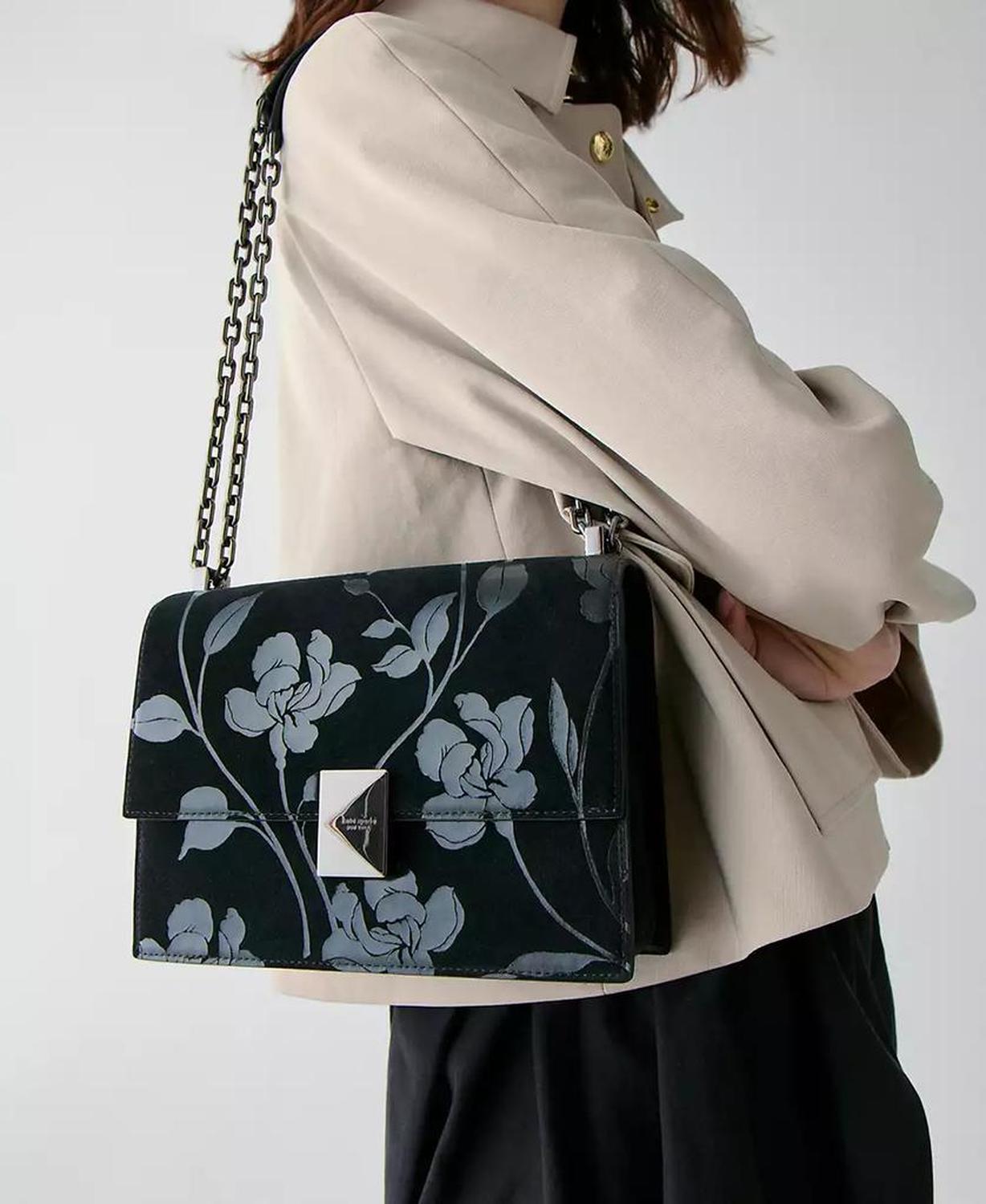 Deco Uptown Blooms Printed Chain Shoulder Bag