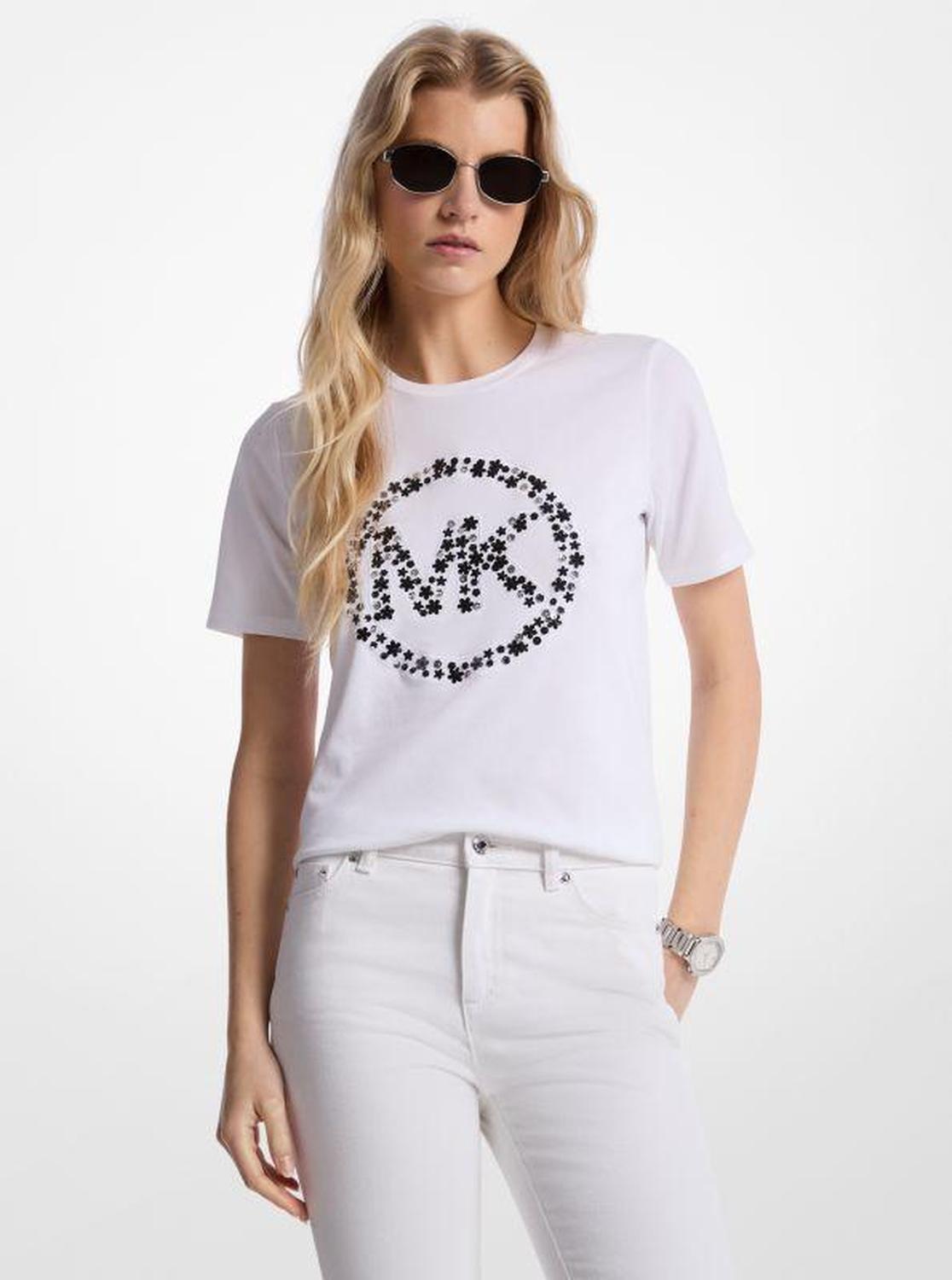 Embellished Logo Cotton T-Shirt
