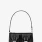 Zoe Small Embellished Suede Pochette