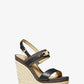 Farrah Leather Wedge Sandal