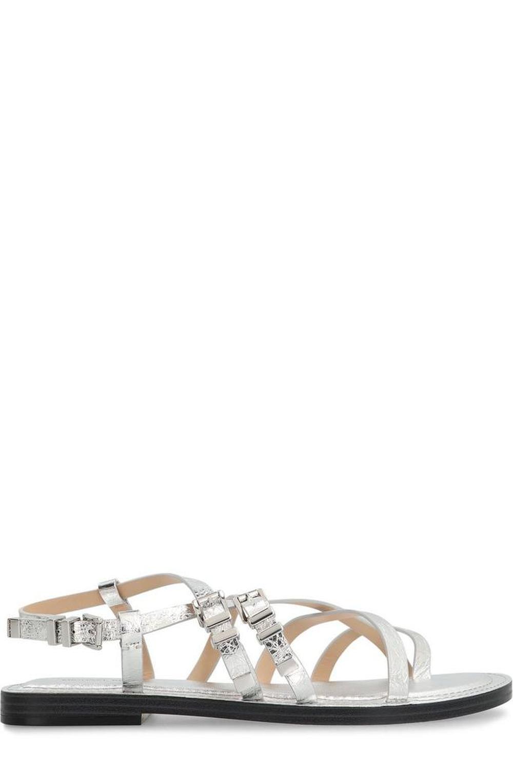 Michael Michael Kors Darrington Crackled Metallic Sandals