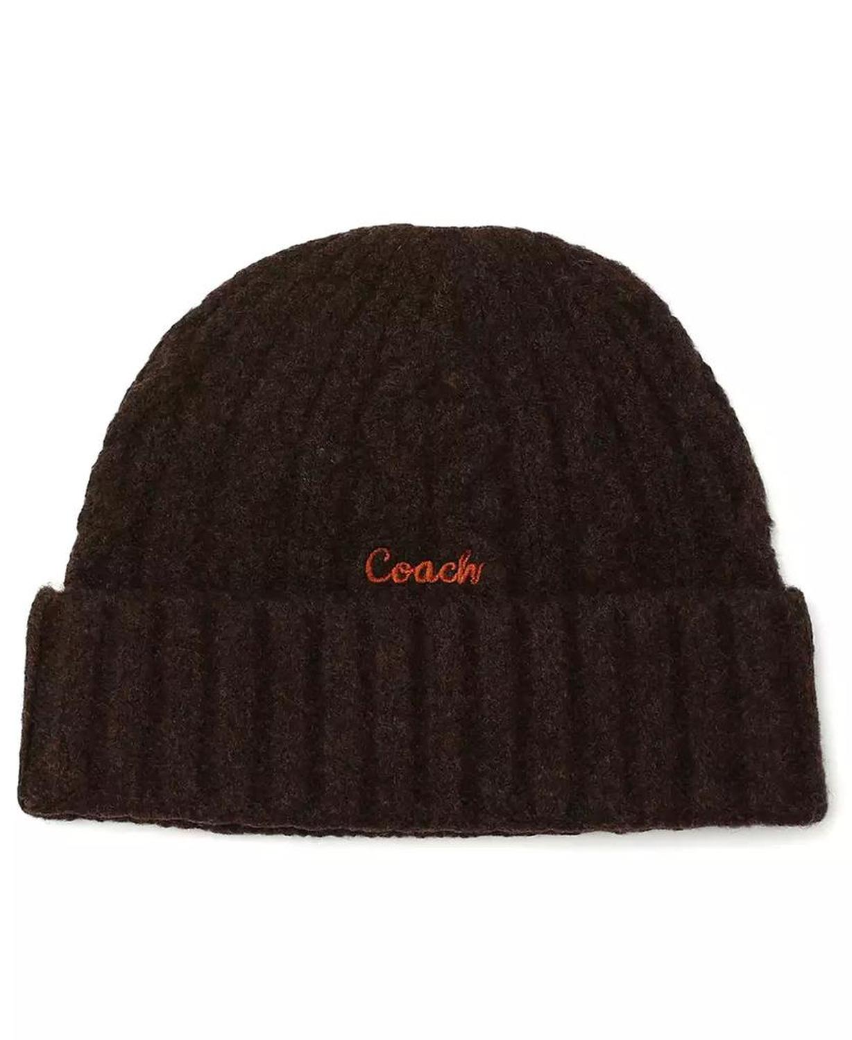 Women's Embroidered Cable-Knit Beanie Hat