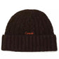 Women's Embroidered Cable-Knit Beanie Hat