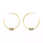 Large Signature Quilted Tube Hoop Earrings