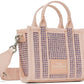 Pink 'The Crystal Canvas Crossbody' Tote