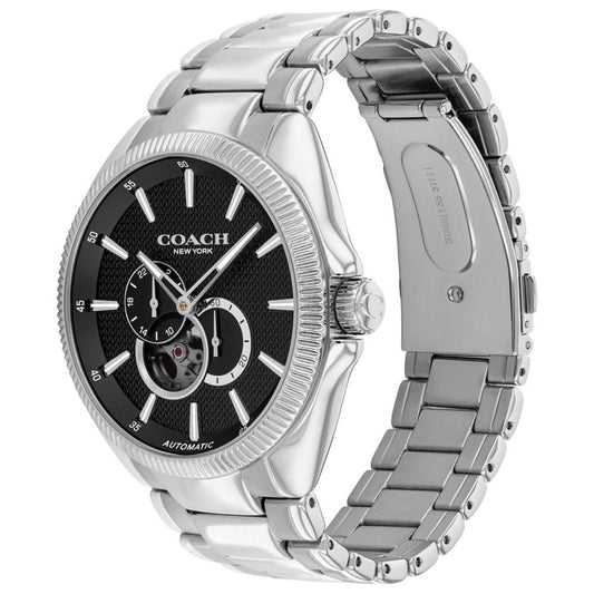 Men's Automatic Jackson Silver-Tone Stainless Steel Watch 45mm