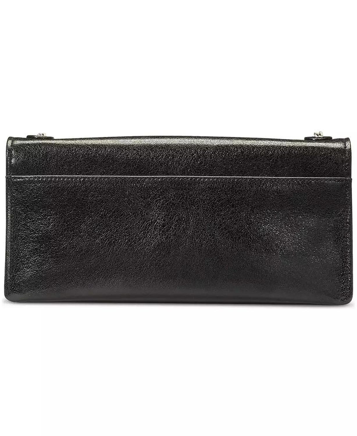 Deco Glazed Leather Soft Shoulder Bag