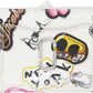 White 'The Sticker Utility Snapshot Mini Compact' Wallet