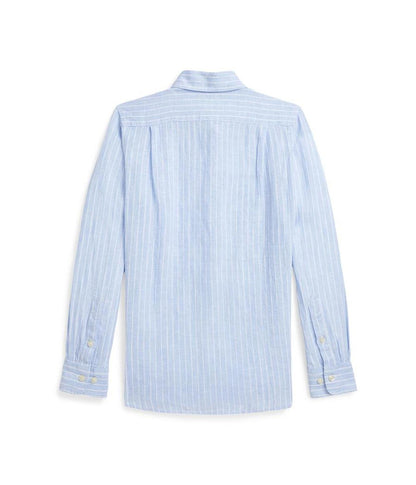 Striped Linen Shirt (Big Kid)