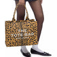 The Large Cheetah Canvas Tote Bag