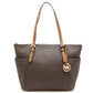 Coated Canvas Leather Tote Bag (Pre-Owned)