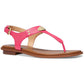MK Plate Womens Jelly Snake Print Thong Sandals