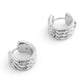 Signature Quilted Heart Huggie Earrings