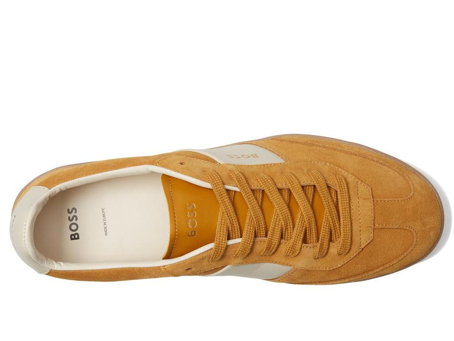 Suede Leather Block Low Profile Sneakers