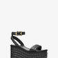 Sandra Straw Platform Sandal