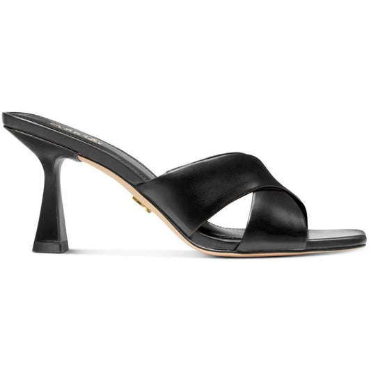 Clara Womens Leather Slip-On Heels