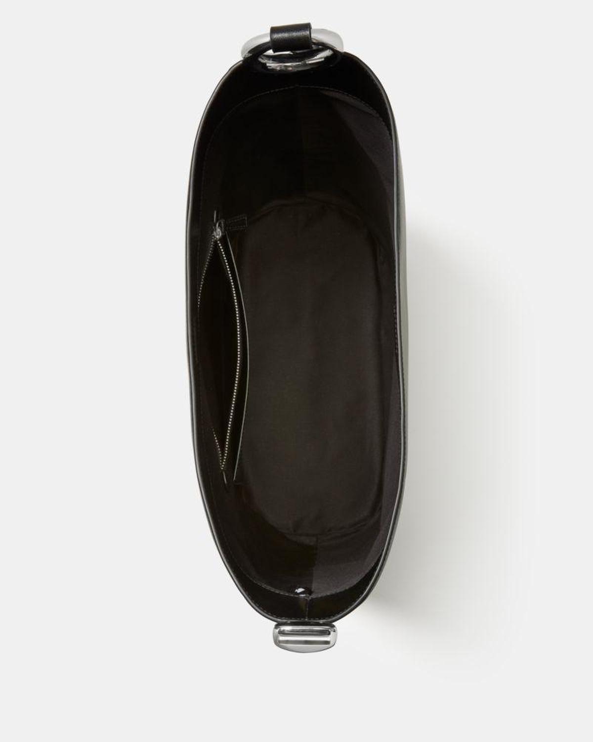 Halo Glazed Leather Large Bucket Bag