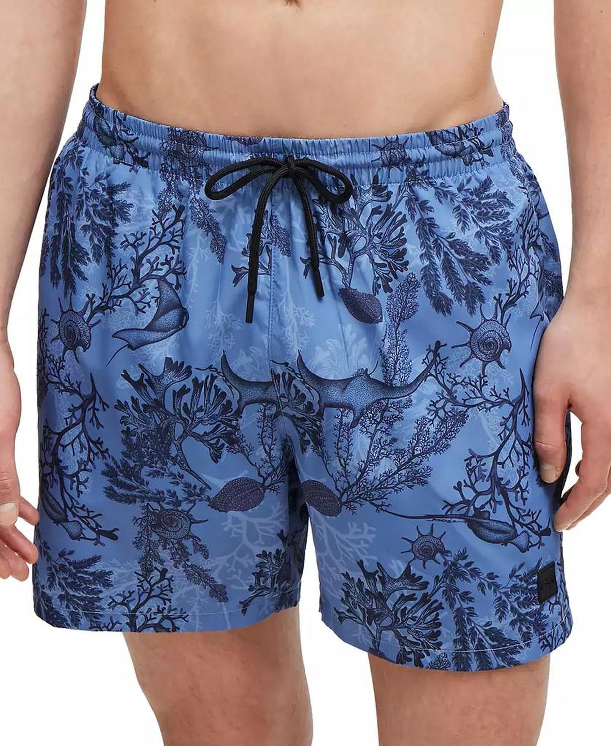Men's Logo-Badge Swim Shorts