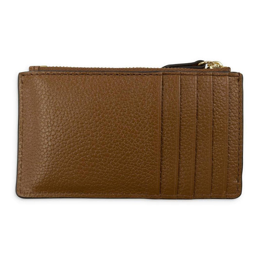 BROWN CARD CASE LEATHER CARDHOLDER