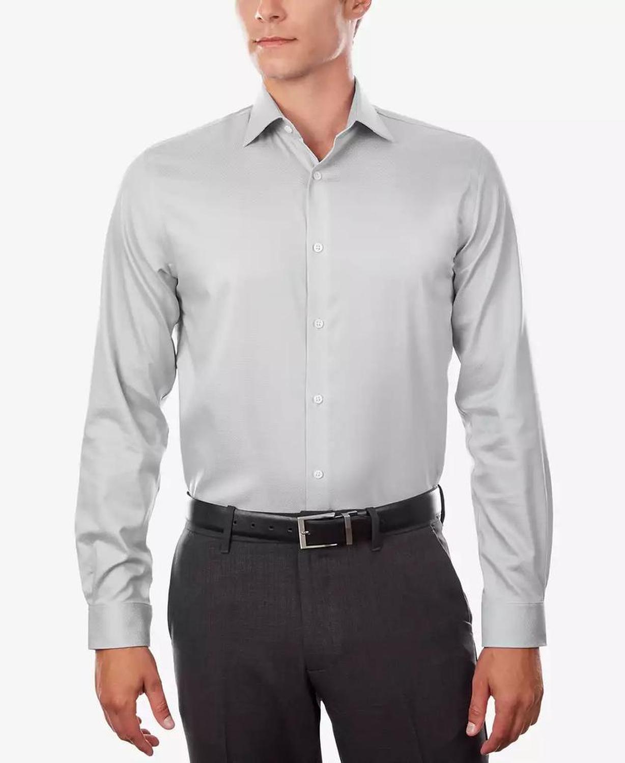 Men's Airsoft Performance Non-Iron Dress Shirt, Regular & Slim Fit