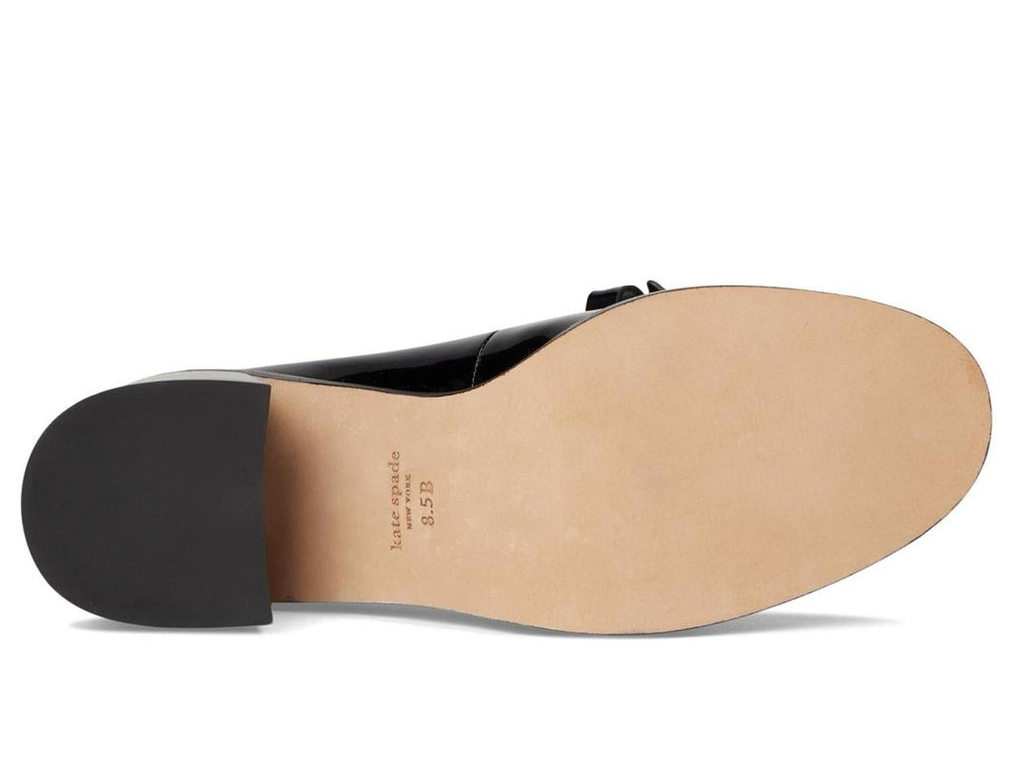 Deco Bow Patent Leather Heeled Loafers