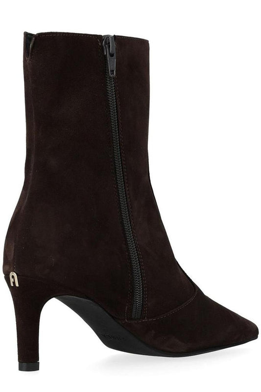 Furla Essential Pointed-Toe Ankle Boots