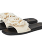 Flourish Canvas Flat Sandal