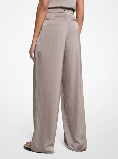 Drapey Satin Wide Leg Pants