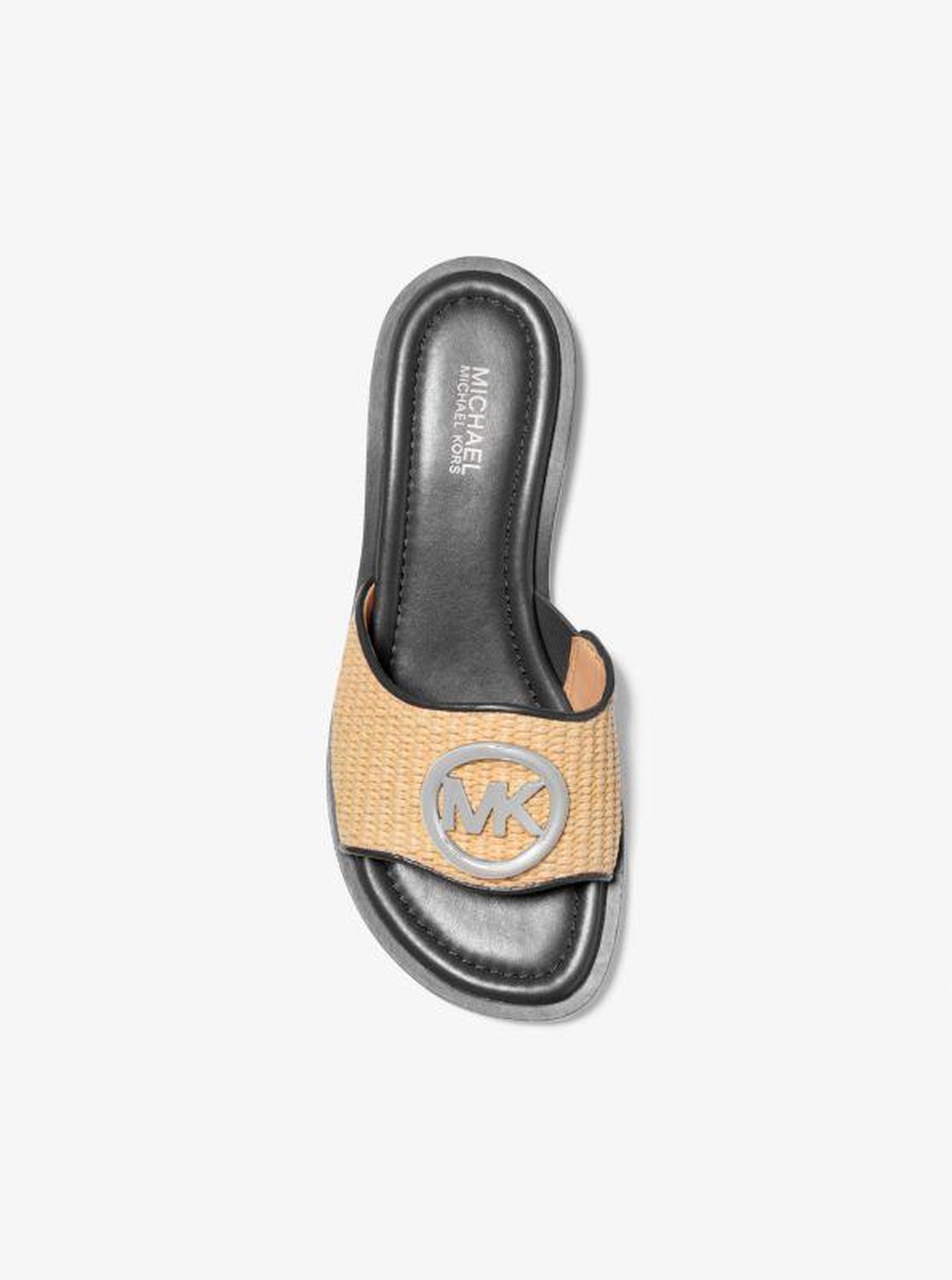 Hannah Straw Slide Sandal