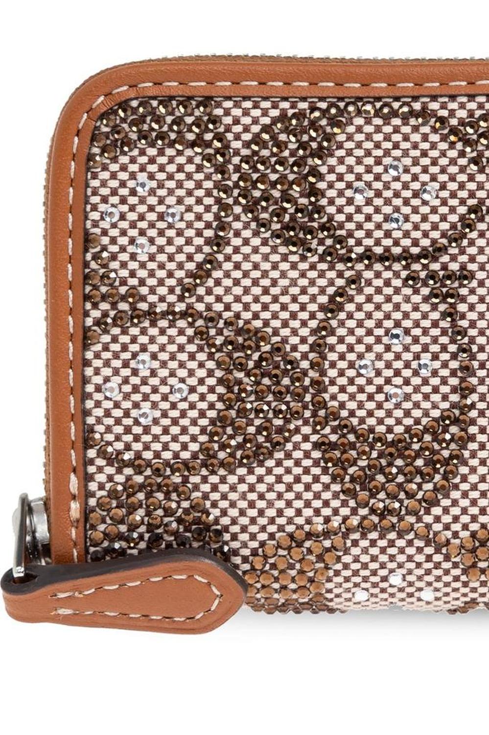 Coach Monogram Detailed Zipped Wallet