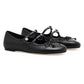 The Kiki Bow-Detail Leather Ballerina Flats