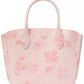 spring pansies Suite Leather Tote Bag